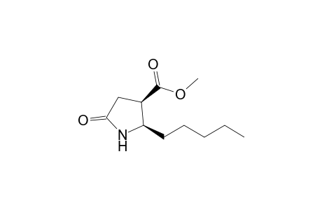 Methyl (cis)-5-oxo-2-pentylpyrrolidine-3-carboxylate