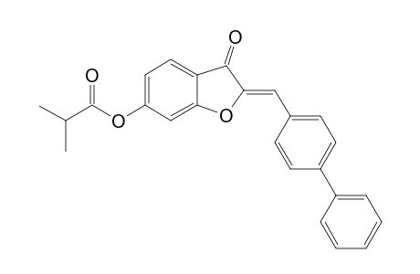 propanoic acid, 2-methyl-, (2Z)-2-([1,1'-biphenyl]-4-ylmethylene)-2,3-dihydro-3-oxobenzofuranyl ester