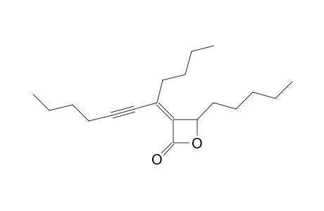 (Z)-.alpha.-(1-Hexylpentylidene)-.beta.-(n-pentyl)-.beta.-lactone