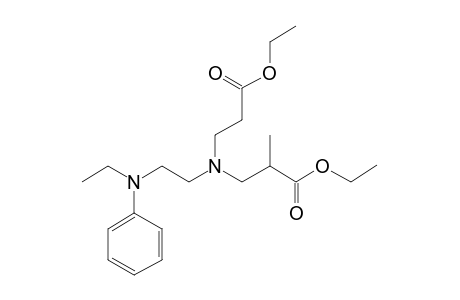 1-(2-Ethoxycarbonylethyl)-1-(2-ethoxycarbonylpropyl)-4-ethyl-4-phenylethylenediamine