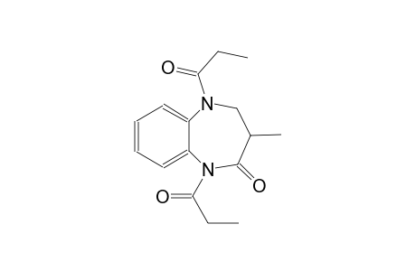 3-Methyl-1,5-dipropionyl-2,3,4,5-tetrahydro-1H-1,5-benzodiazepin-2-one