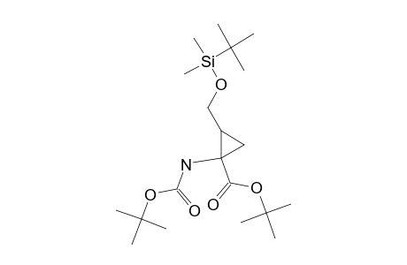 1-(Tert-butoxycarbonyl)-1-[(tert-butoxycarbonyl)amino]-2-[[(tert-butyldimethylsilyl)oxy]methyl]cyclopropane