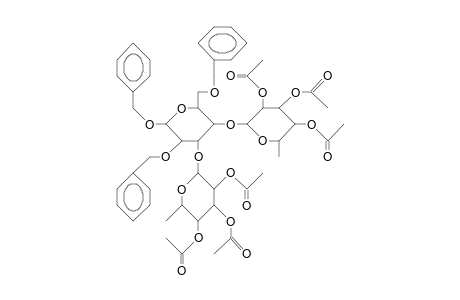 Benzyl 2,6-di-O-benzyl-3,4-di-O-(2,3,4-tri-O-acetyl-A-L-rhamnopyranosyl)-B-D-galactopyranoside