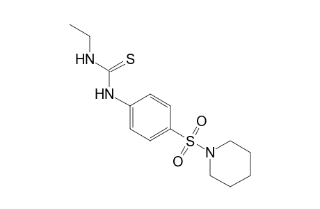 1-ethyl-3-[p-(piperidinosulfonyl)phenyl]-2-thiourea