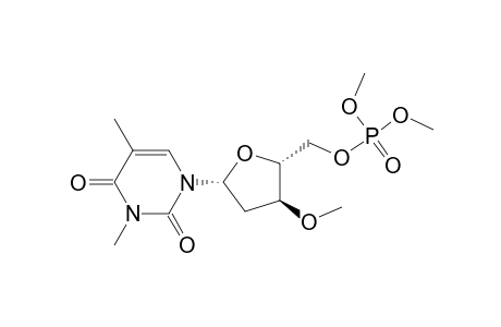 5'-Thymidylic acid, 3-methyl-3'-o-methyl-, dimethyl ester