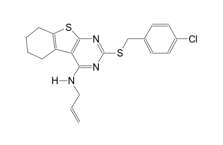 N-allyl-2-[(4-chlorobenzyl)sulfanyl]-5,6,7,8-tetrahydro[1]benzothieno[2,3-d]pyrimidin-4-amine