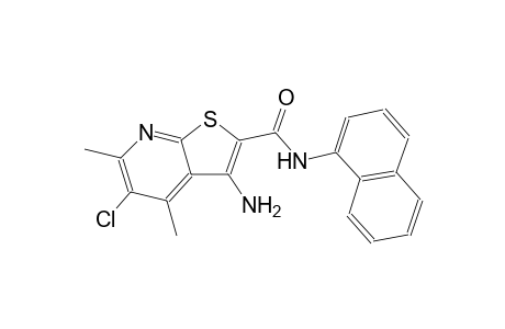 3-Amino-5-chloro-4,6-dimethyl-thieno[2,3-b]pyridine-2-carboxylic acid naphthalen-1-ylamide