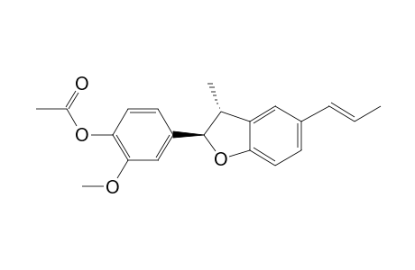 4-[(2R,3R)-2,3-Dihydro-3-methyl-5-(1E)-1-propen-1-yl-2-benzofuranyl]-2-methoxyphenol, ac derivative