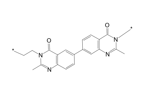 Poly{ethylene-3,3'-[6,6'-bis(2-methyl-4-quinazolone)diyl]}