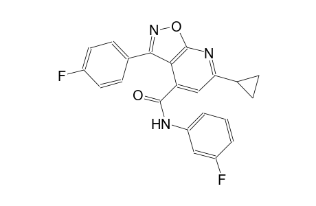 isoxazolo[5,4-b]pyridine-4-carboxamide, 6-cyclopropyl-N-(3-fluorophenyl)-3-(4-fluorophenyl)-