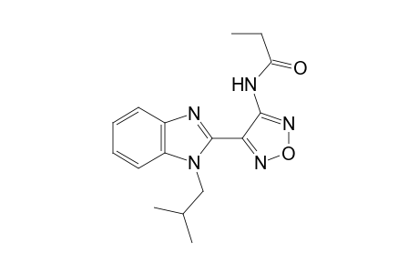 N-[4-(1-isobutyl-1H-benzimidazol-2-yl)-1,2,5-oxadiazol-3-yl]propanamide