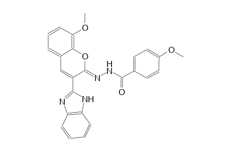 N'-[(2Z)-3-(1H-benzimidazol-2-yl)-8-methoxy-2H-chromen-2-ylidene]-4-methoxybenzohydrazide