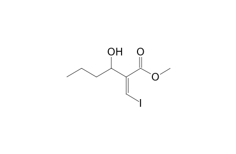 Methyl (Z)-3-iodo-2-(1-hydroxybutyl)prop-2-enoate