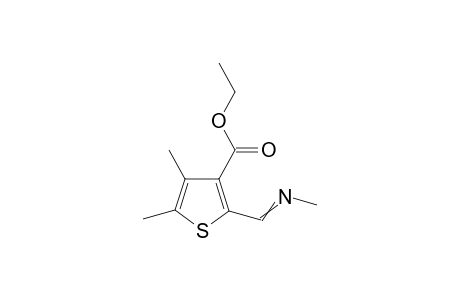 Ethyl 4,5-dimethyl-2-((methylimino)methyl)thiophene-3-carboxylate