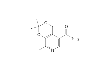 2,2,8-trimethyl-4H-m-dioxino[4,5-c]pyridine-5-carboxamide