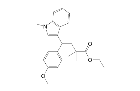 ethyl 4-(4-methoxyphenyl)-2,2-dimethyl-4-(1-methyl-1H-indol-3-yl)butanoate