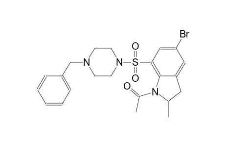 1H-indole, 1-acetyl-5-bromo-2,3-dihydro-2-methyl-7-[[4-(phenylmethyl)-1-piperazinyl]sulfonyl]-