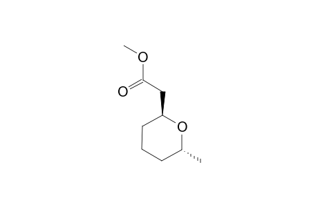 2-[(2R,6S)-6-methyl-2-oxanyl]acetic acid methyl ester