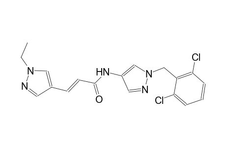 (2E)-N-[1-(2,6-dichlorobenzyl)-1H-pyrazol-4-yl]-3-(1-ethyl-1H-pyrazol-4-yl)-2-propenamide