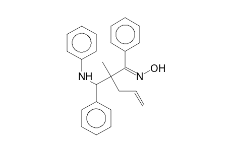 (1E)-2-[Anilino(phenyl)methyl]-2-methyl-1-phenyl-4-penten-1-one oxime