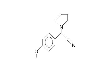 alpha-(p-methoxyphenyl)-1-pyrrolidineacetonitrile