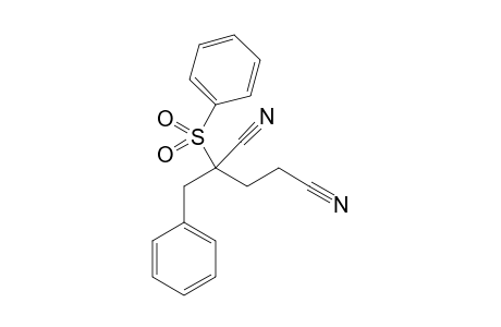 2-(benzenesulfonyl)-2-benzyl-pentanedinitrile