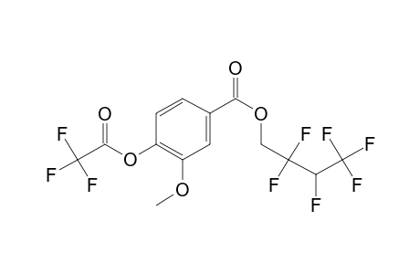 Vanillic acid, o-trifluoroacetyl-, 2,2,3,4,4,4-hexafluorobutyl ester