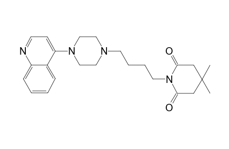 4,4-Dimethyl-1-(4-(4-(quinolin-4-yl)piperazin-1-yl)butyl)piperidine-2,6-dione