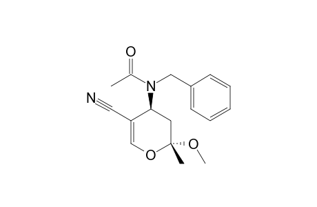 TRANS-(2RS,4SR)-4-(N-ACETYL-N-BENZYLAMINO)-3,4-DIHYDRO-2-METHOXY-2-METHYL-2H-PYRAN-5-CARBONITRILE
