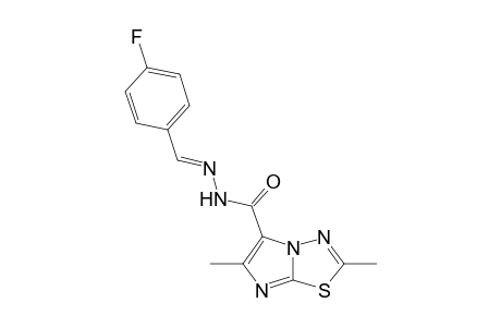 2,6-Dimethyl-N'-4-fluorophenylmethylidene-imidazo[2,1-b][1,3,4]thiadiazole-5-carbohydrazide