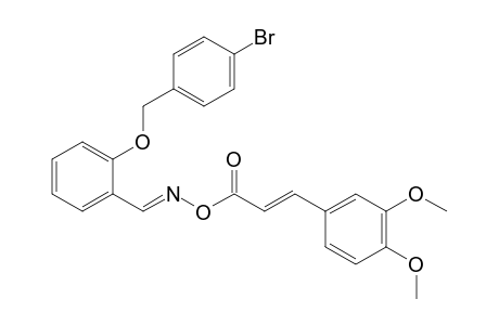 2-[(4-Bromobenzyl)oxy]benzaldehyde o-[(2E)-3-(3,4-dimethoxyphenyl)-2-propenoyl]oxime