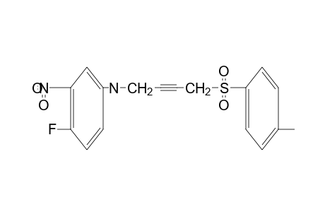 4-fluoro-3-nitro-N-[4-(p-tolylsulfonyl)-2-butynyl]aniline