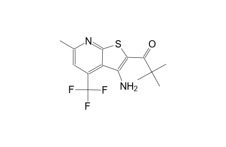 1-[3-amino-6-methyl-4-(trifluoromethyl)thieno[2,3-b]pyridin-2-yl]-2,2-dimethyl-1-propanone