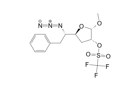 Methyl 6-C-phenyl-5-azido-3,5,6-trideoxy-2-O-[(trifluoromethyl)sulfonyl]-.beta.-L-talofuranoside