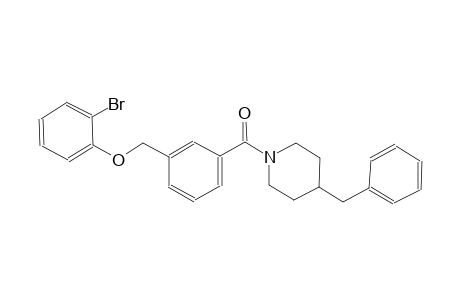 4-benzyl-1-{3-[(2-bromophenoxy)methyl]benzoyl}piperidine