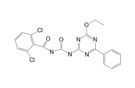 2,6-bis(chloranyl)-N-[(4-ethoxy-6-phenyl-1,3,5-triazin-2-yl)carbamoyl]benzamide