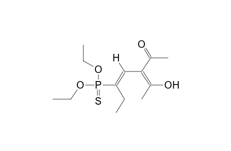 DIETHYL 1-ETHYL-3-ACETYL-4-HYDROXY-1,3(Z)-PENTADIENYLTHIOPHOSPHONATE