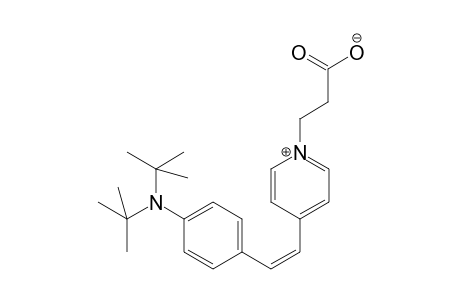 1-(2-Carboxyethyl)-4-[p-(di-n-butylamino)styryl]-pyridinium .beta.ine