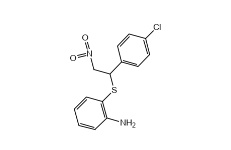 o-{[p-CHLORO-alpha-(NITROMETHYL)BENZYL]THIO}ANILINE