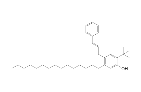 4-(3-Phenylallyl)-2-(tert-butyl)-5-n-pentadecylphenol