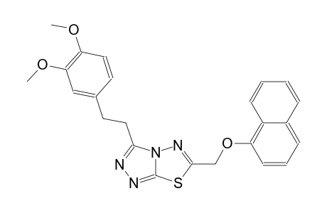 [1,2,4]triazolo[3,4-b][1,3,4]thiadiazole, 3-[2-(3,4-dimethoxyphenyl)ethyl]-6-[(1-naphthalenyloxy)methyl]-