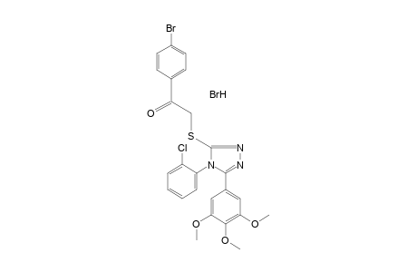 4'-bromo-2-{[4-(o-chlorophenyl)-5-(3,4,5-trimethoxyphenyl)-4H-1,2,4-triazol-3-yl]thio}acetophenone, monohydrobromide