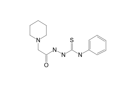 1-Pyridineacetic acid, hexahydro-, N'-[(phenylamino)carbonothioyl]hydrazide