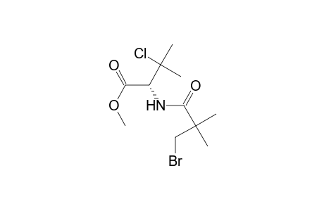 Valine, N-(3-bromo-2,2-dimethyl-1-oxopropyl)-3-chloro-, methyl ester