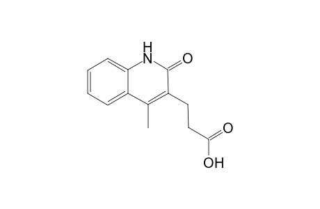 3-(2-keto-4-methyl-1H-quinolin-3-yl)propionic acid