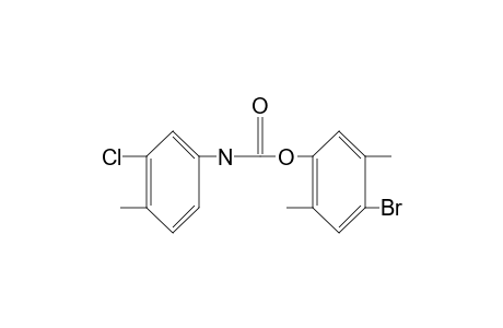 3-chloro-4-methylcarbanilic acid, 4-bromo-2,5-xylyl ester