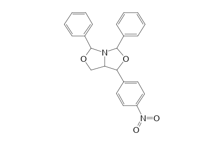 (+-)-1-(p-Nitrophenyl)-3,5-diphenyldihydro-1H,3H,5H-oxazolo(3,4-c)oxazole