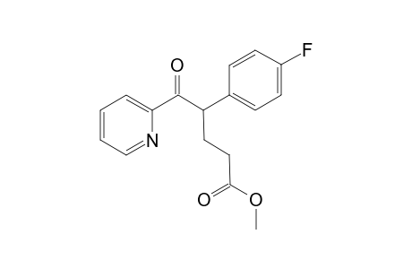 Methyl 5-oxo-5-(2'-pyridyl)-4-(p-fluorophenyl) pentanoate