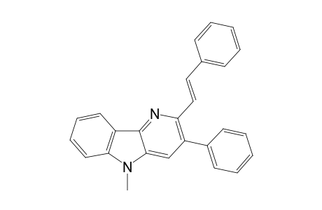 5-Methyl-3-phenyl-2-((E)-styryl)-5H-pyrido[3,2-b]indole