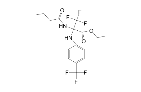 Ethyl 2-butyramido-3,3,3-trifluoro-2-[4-(trifluoromethyl)anilino]propionate